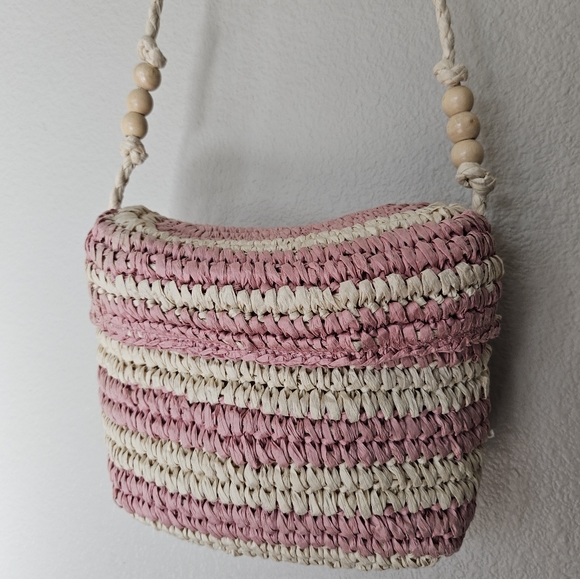 Zara woven raffia cross body bag - Picture 6 of 9